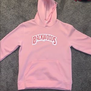 pink backwoods hoodie